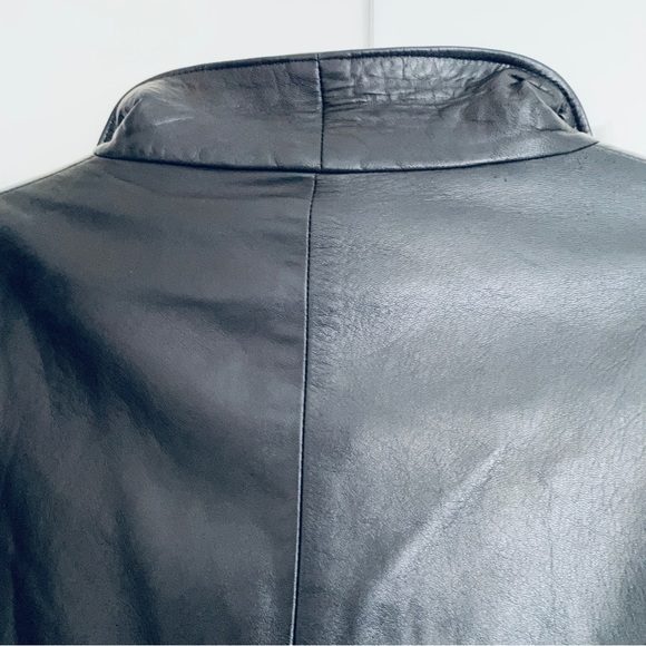 Rachelle the original leather store black leather coat/ jacket size 38 (M) - Picture 15 of 15